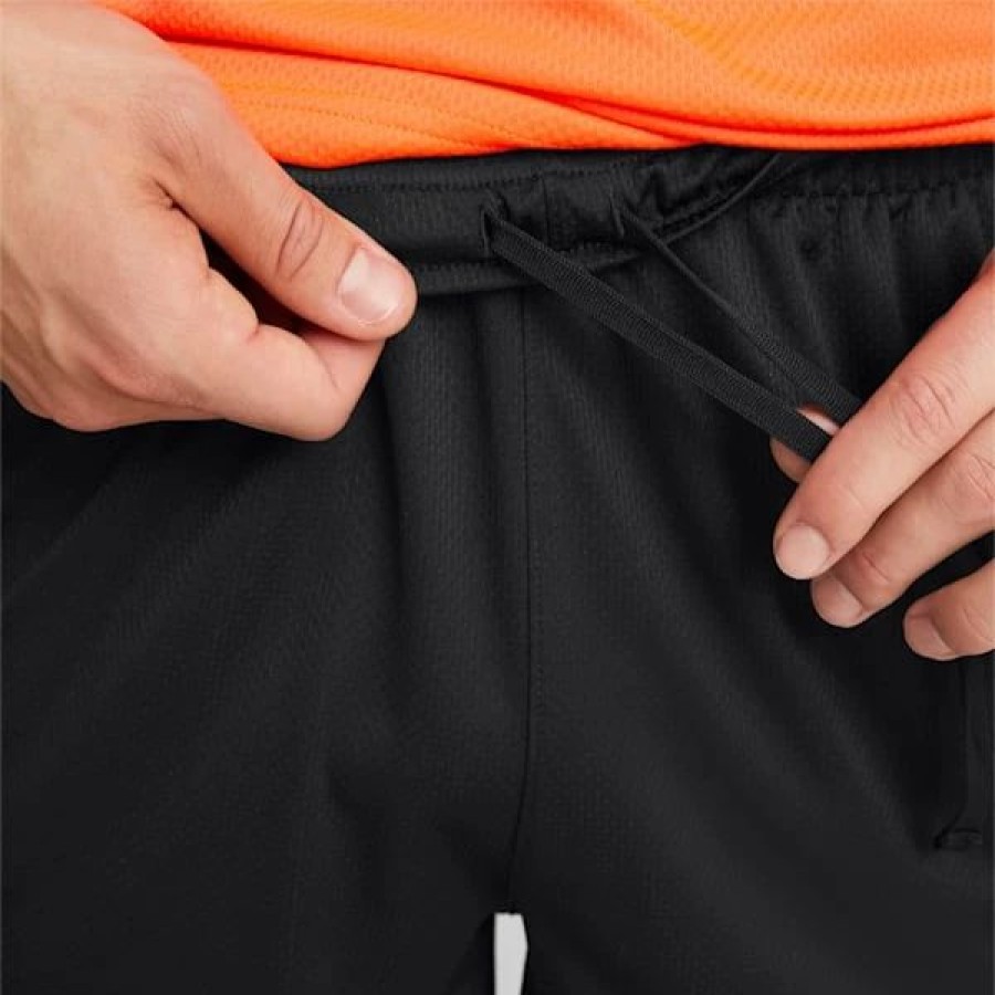 Clothing * | Individualfinal Men'S Soccer Training Shorts Puma Black-Fiery Coral