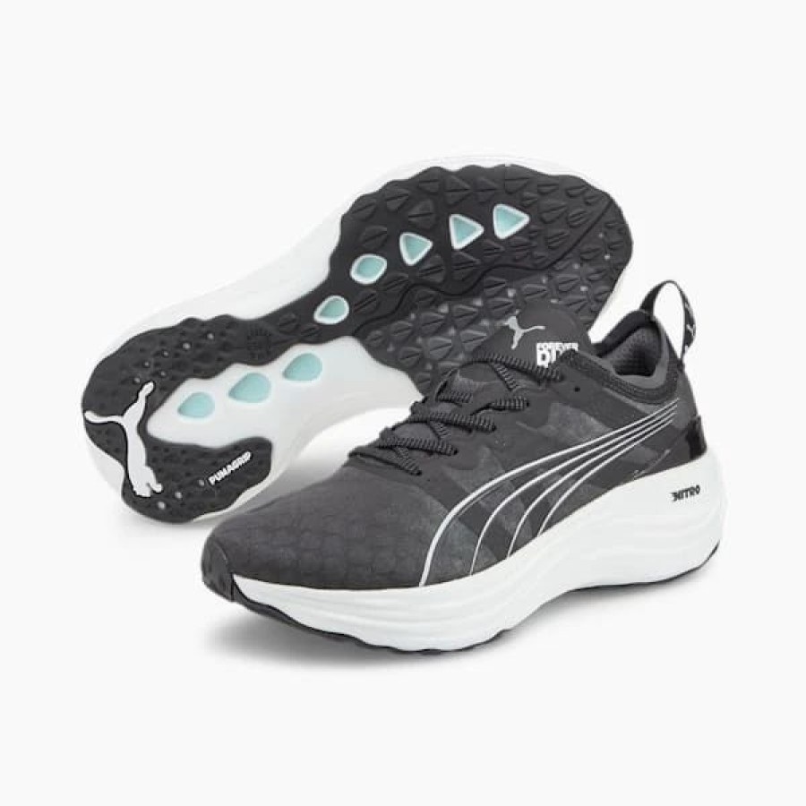 Shoes * | Foreverrun Nitro Men'S Running Shoes Puma Black