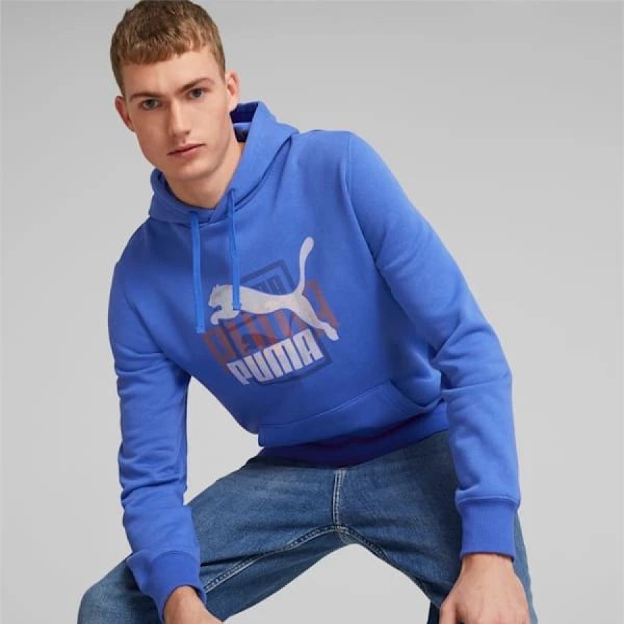 Clothing * | Classics Gen Puma Men'S Hoodie Royal Sapphire