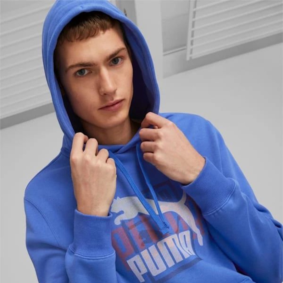 Clothing * | Classics Gen Puma Men'S Hoodie Royal Sapphire