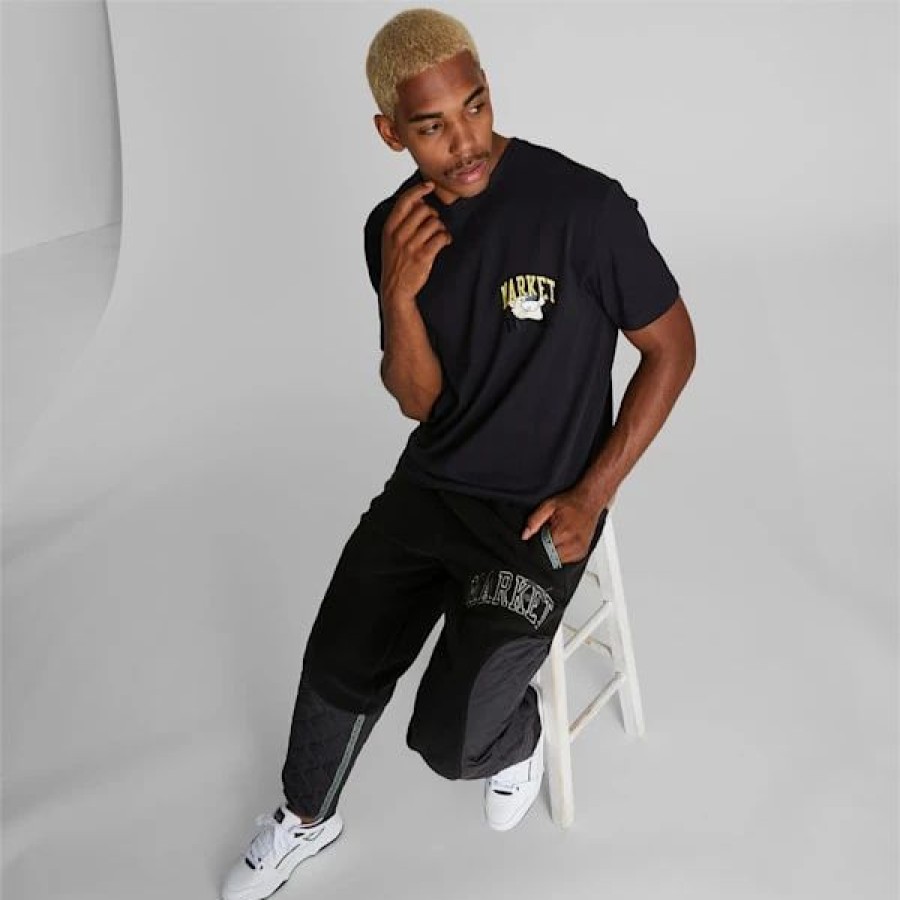 Clothing * | Puma X Market Men'S Graphic Tee Phantom Black