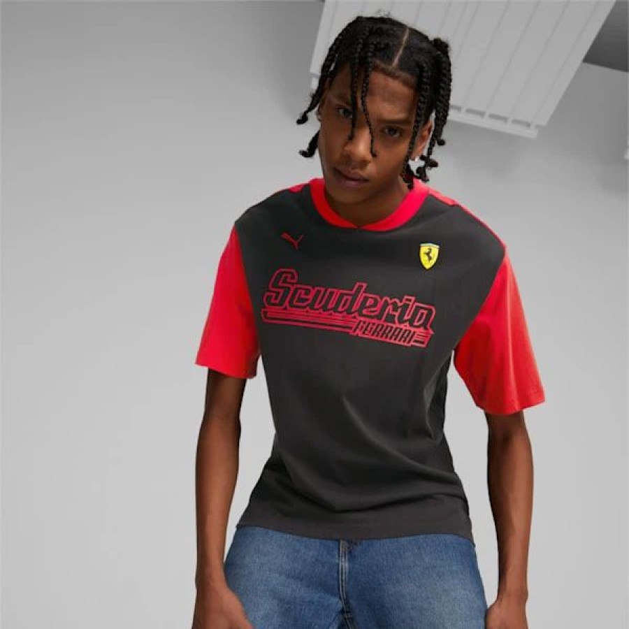 Sports * | Scuderia Ferrari Men'S Statement Tee Puma Black