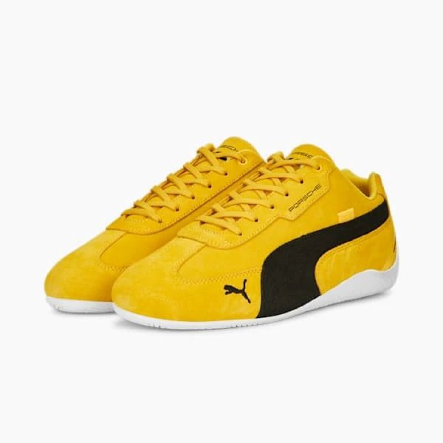 Shoes * | Porsche Legacy Speedcat Motorsport Shoes Lemon Chrome-Puma White