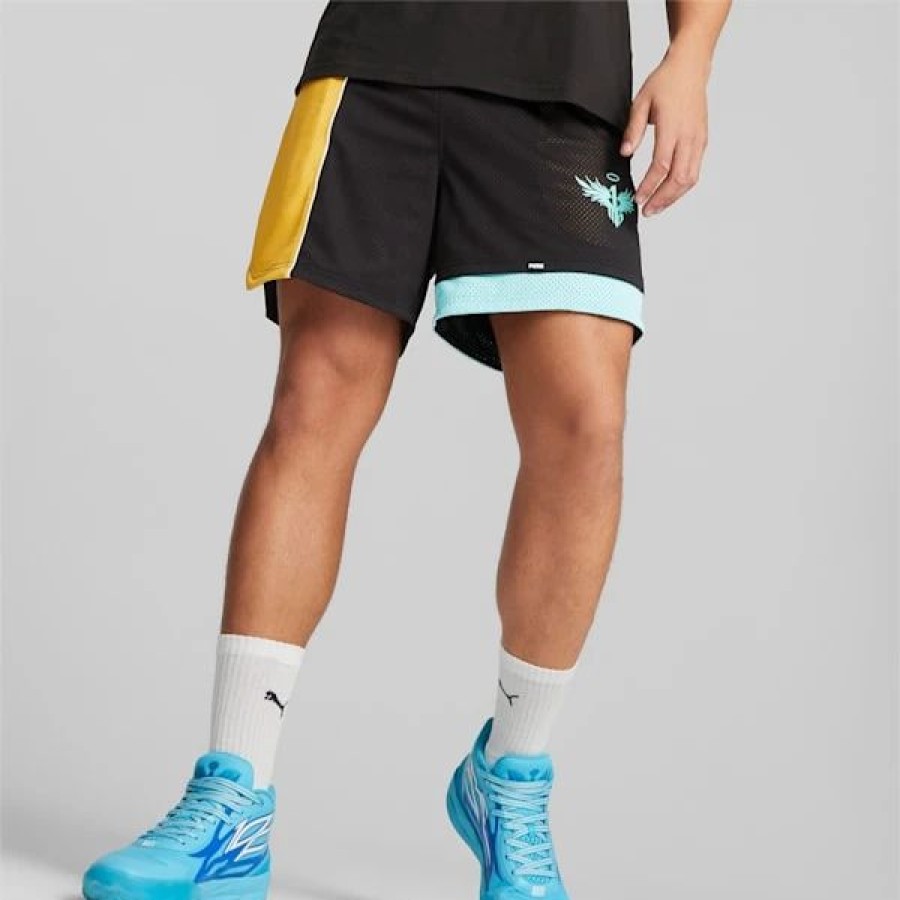 Sports * | Puma X Lamelo Ball Rare Ralph Men'S Shorts Puma Black