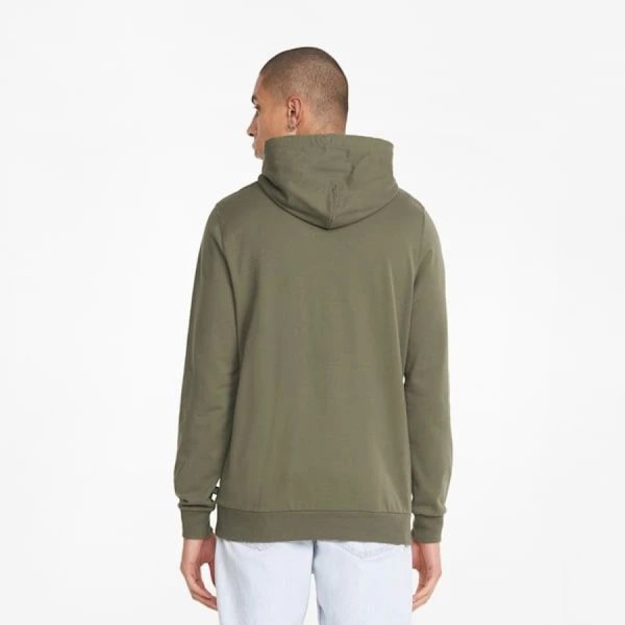 Clothing * | Puma Modern Basics Men'S Hoodie Dark Green Moss