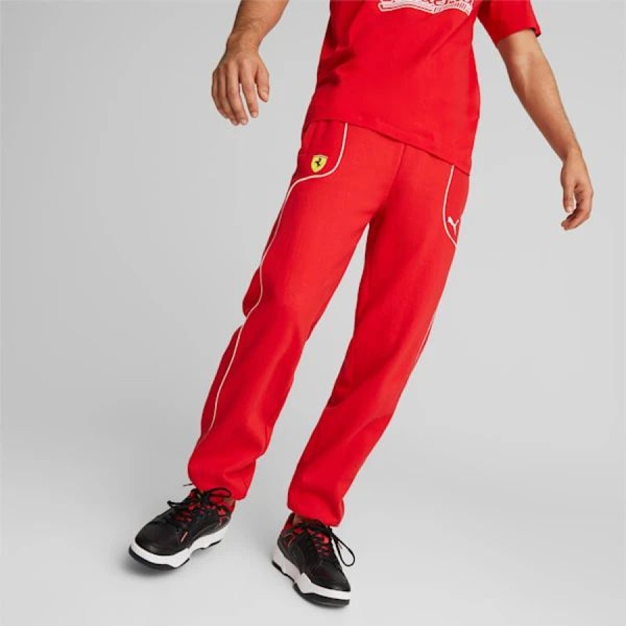 Clothing * | Puma Scuderia Ferrari Race Men'S Sweatpants Rosso Corsa