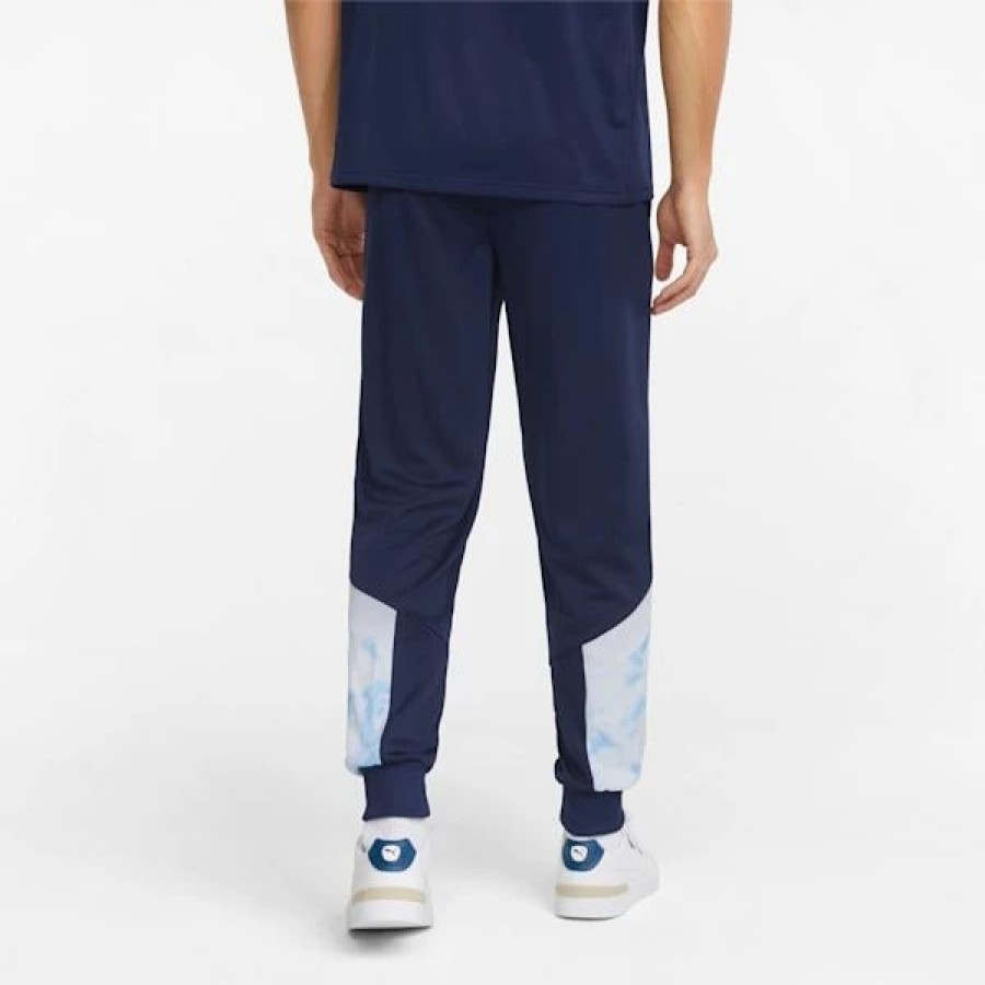 Clothing * | Man City Iconic Mcs Men'S Soccer Track Pants Peacoat-Puma White