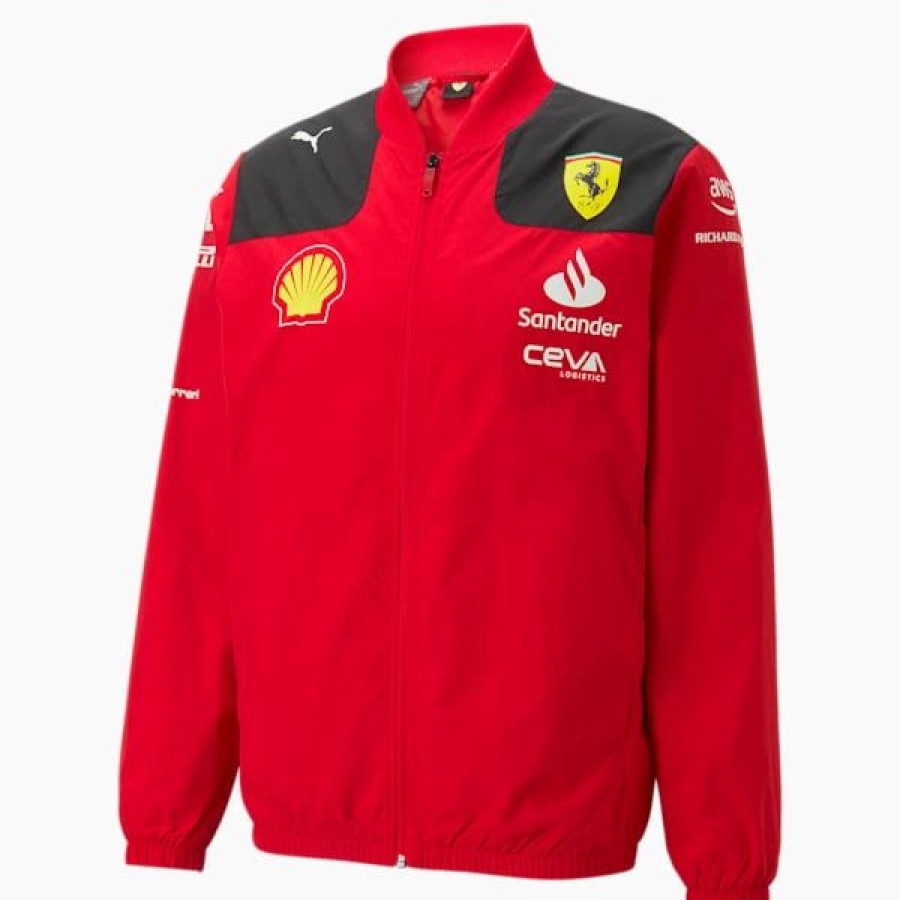 Sports * | Puma Scuderia Ferrari 2023 Team Replica Jacket Rosso Corsa