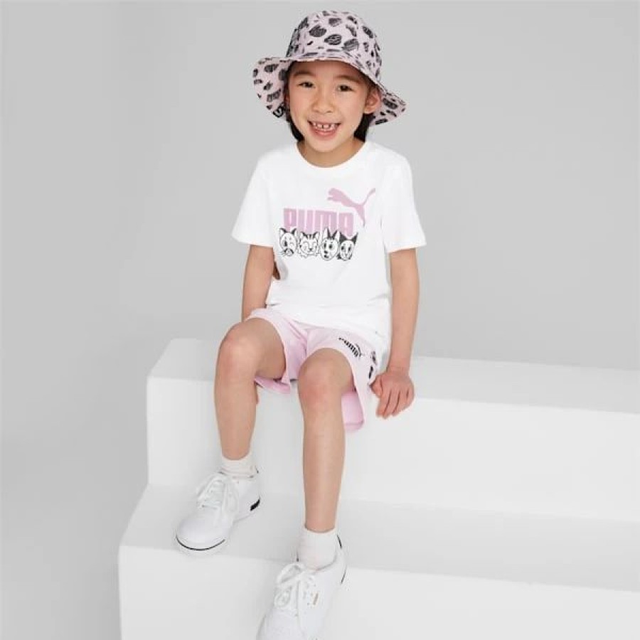 Accessories * | Puma Mates Big Kids' Bucket Hat Pearl Pink