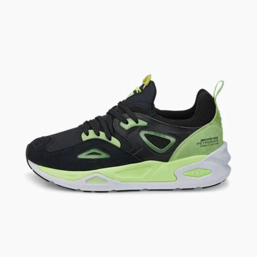 Shoes * | Mercedes F1 Trc Blaze Motorsport Shoes Puma Black-Fizzy Apple-Puma White