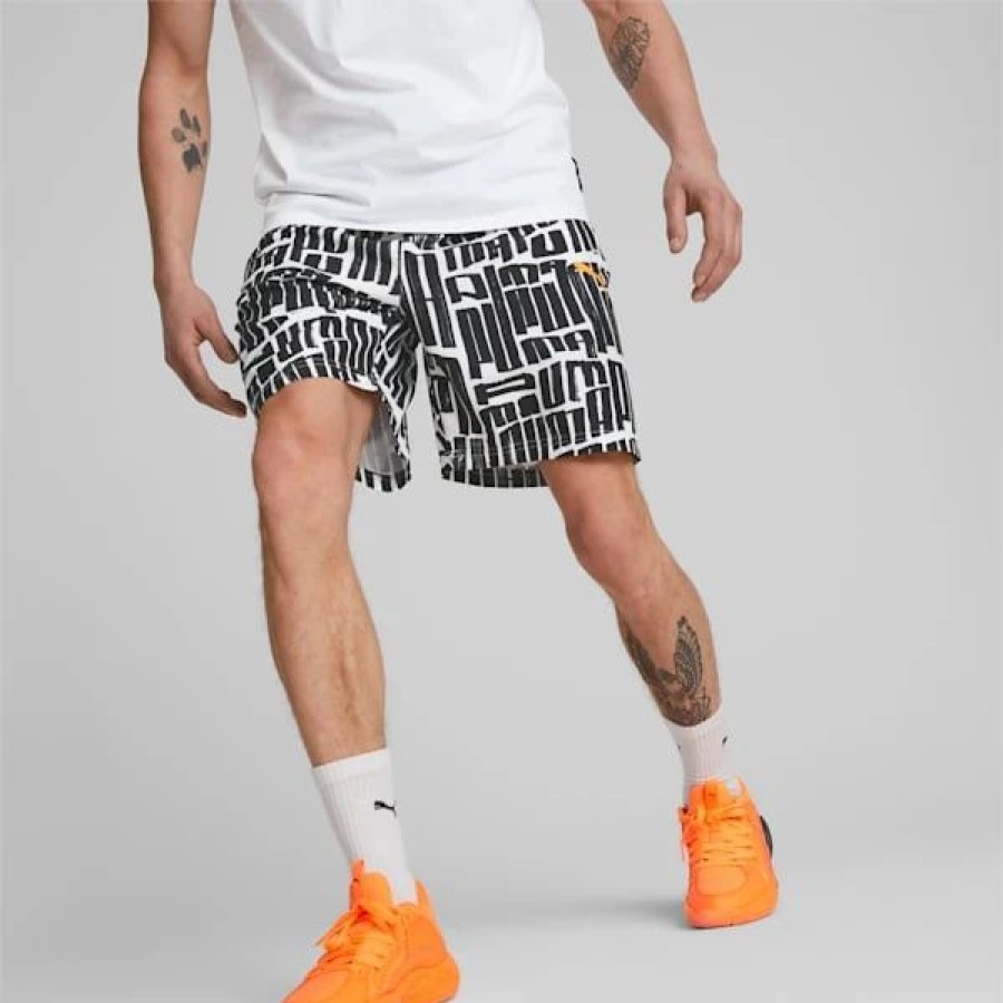 Sports * | Inverse Basketball Men'S Shorts Puma Black-Aop