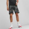 Sports * | Courtside Booster Men'S Basketball Shorts Puma Black-Court Aop