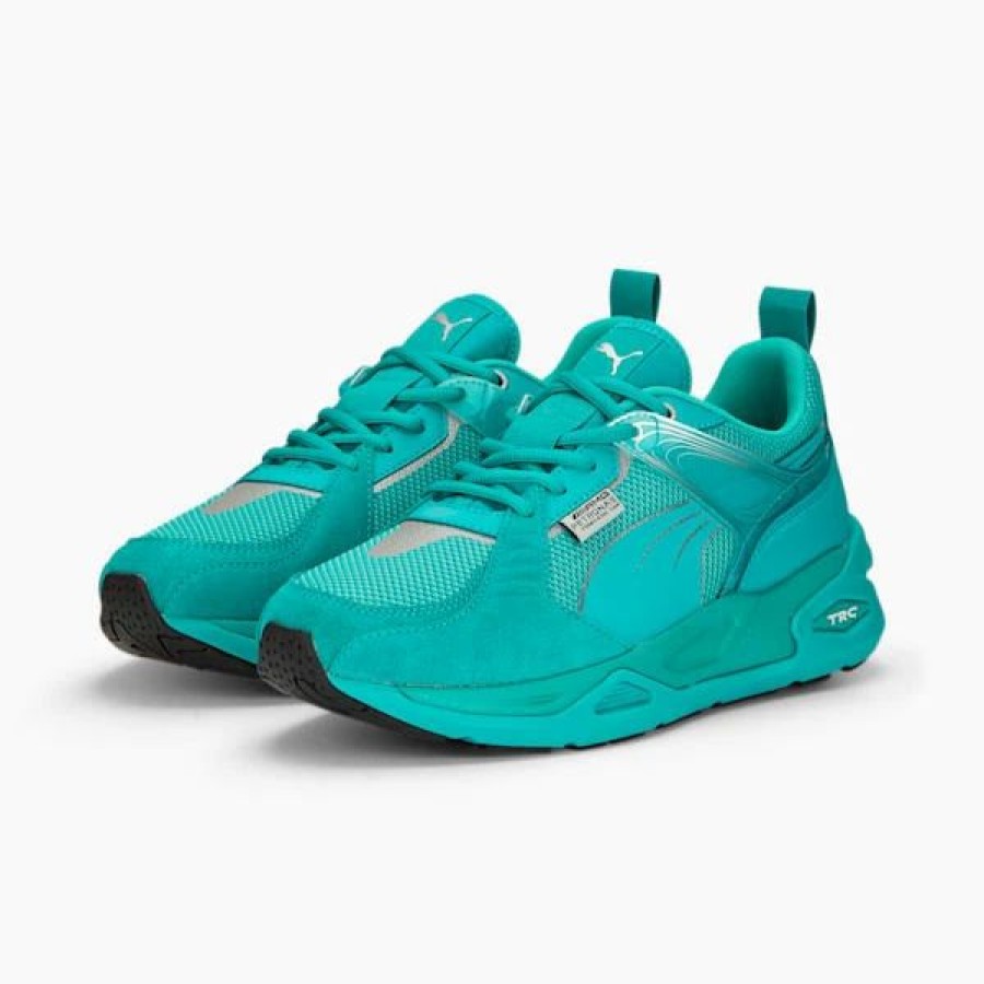 Shoes * | Mercedes-Amg Petronas F1 Trc Blaze M Motorsport Men'S Sneakers Spectra Green-Puma Silver