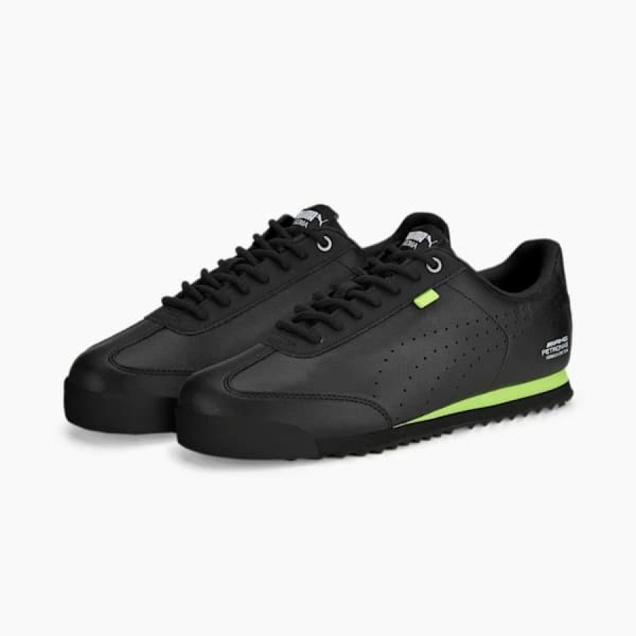 Shoes * | Mercedes-Amg Petronas Roma Via Perforated Motorsport Shoes Puma Black-Fizzy Apple