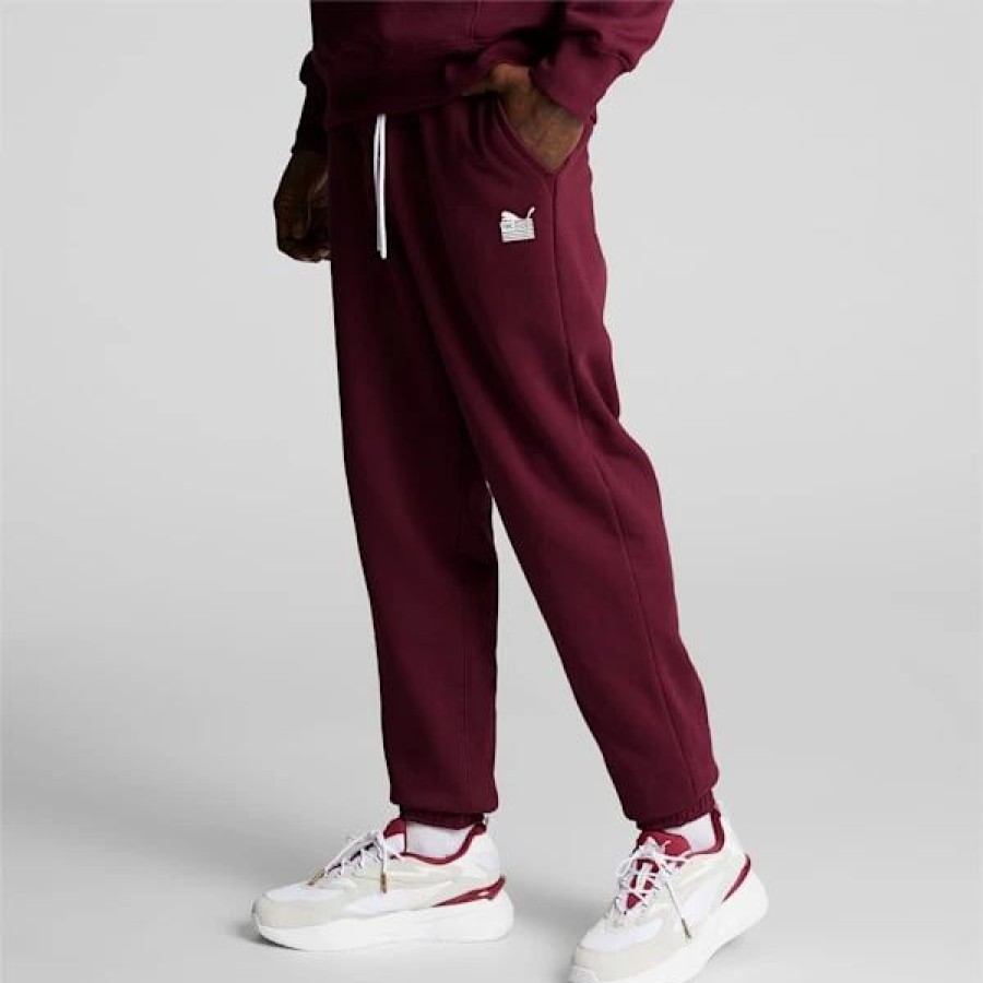 Clothing * | Puma X Tmc Everyday Hussle Sweatpants Burgundy