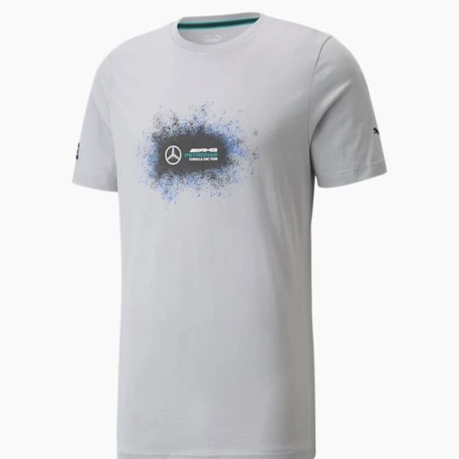 Sports * | Puma Mercedes F1 Logo Men'S Tee+ Mercedes Team Silver