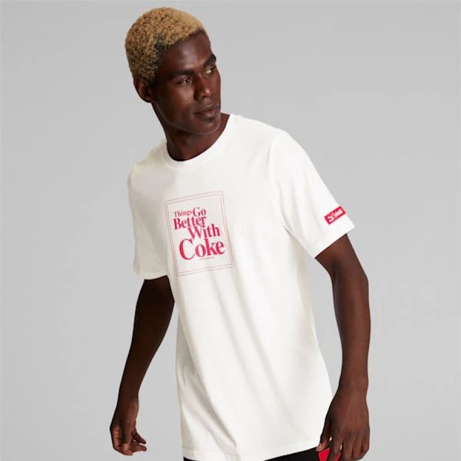 Clothing * | Puma X Coca-Cola Men'S Graphic Tee Puma White