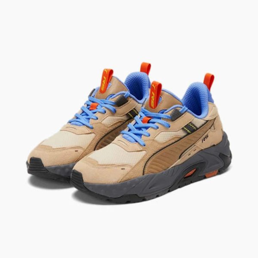 Shoes * | Puma Rs-Trck Explore Sneaker Light Sand-Tiger'S Eye-Blue Glimmer