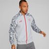 Sports * | Puma Switzerland Soccer Men'S Prematch Jacket Harbor Mist-Smoked Pearl