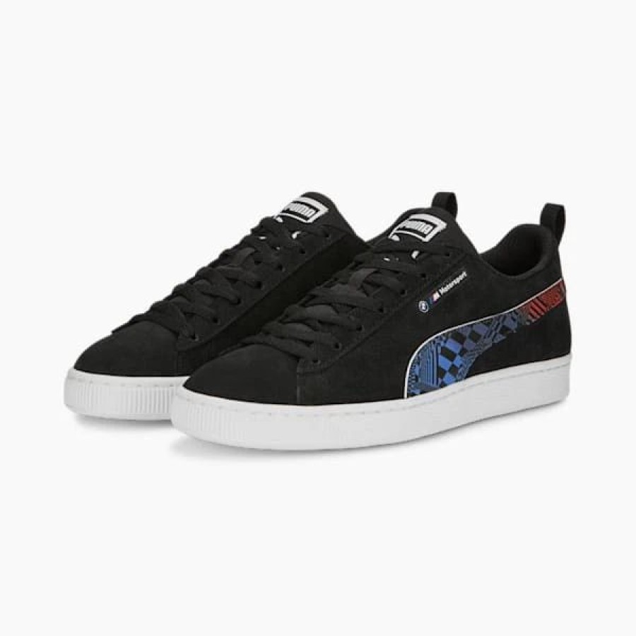 Shoes * | Bmw M Motorsport Suede Sneakers Puma Black-Puma White