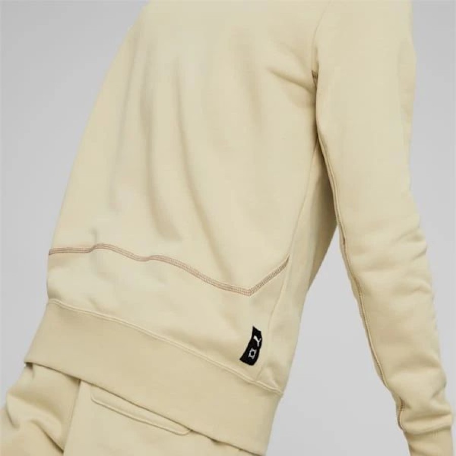 Sports * | Puma Pivot Crew Emb Men'S Basketball Pullover Granola