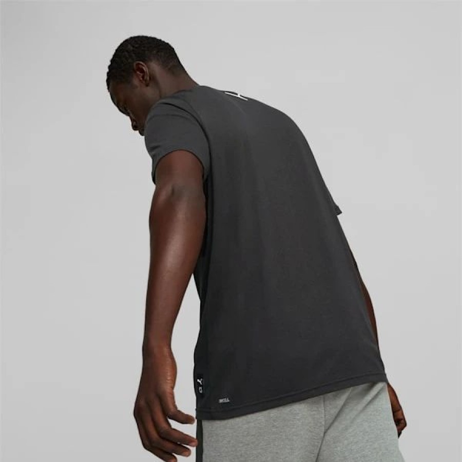 Sports * | Perimeter Men'S Basketball Tee Puma Black