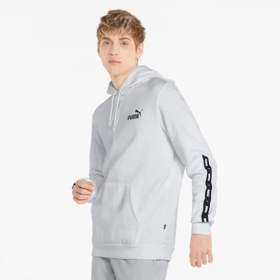 Clothing * | Essentials+ Tape Men'S Hoodie Puma White