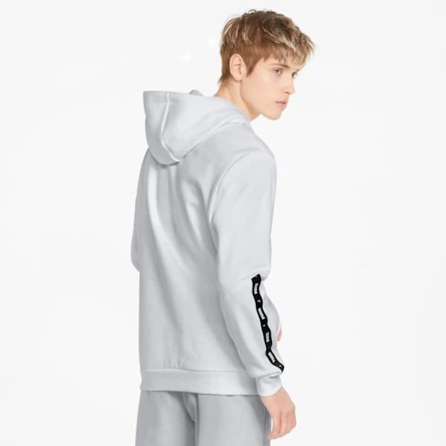 Clothing * | Essentials+ Tape Men'S Hoodie Puma White