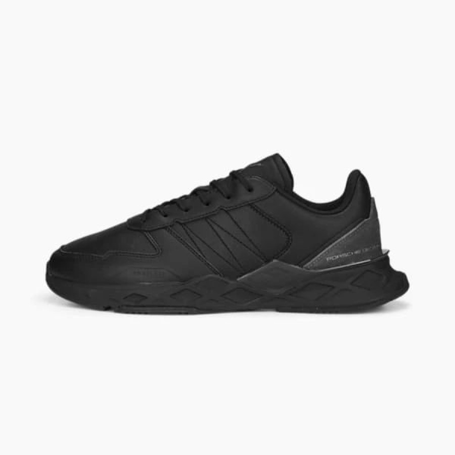 Shoes * | Puma Porsche Design Pwrplate Motorsport Men'S Sneakers Jet Black-Asphalt