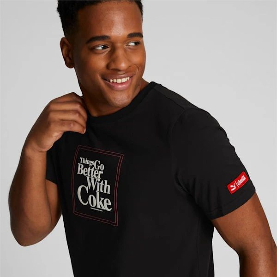 Clothing * | Puma X Coca-Cola Men'S Graphic Tee Puma Black