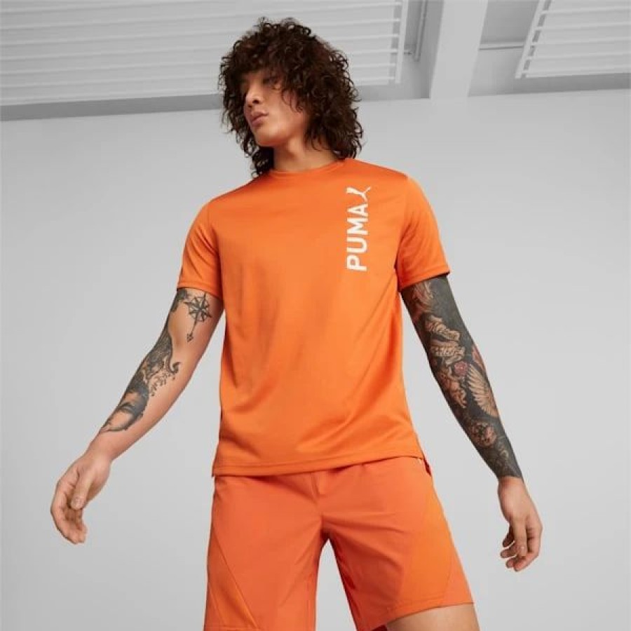 Sports * | Puma Fit Ultrabreathe Q2 Training Men'S Tee Chili Powder