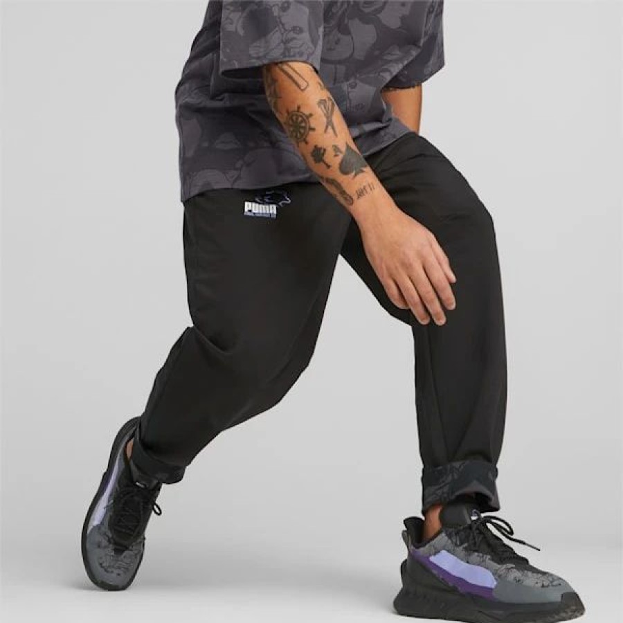 Clothing * | Puma X Final Fantasy Xiv Men'S Sweatpants Puma Black : Sold Out