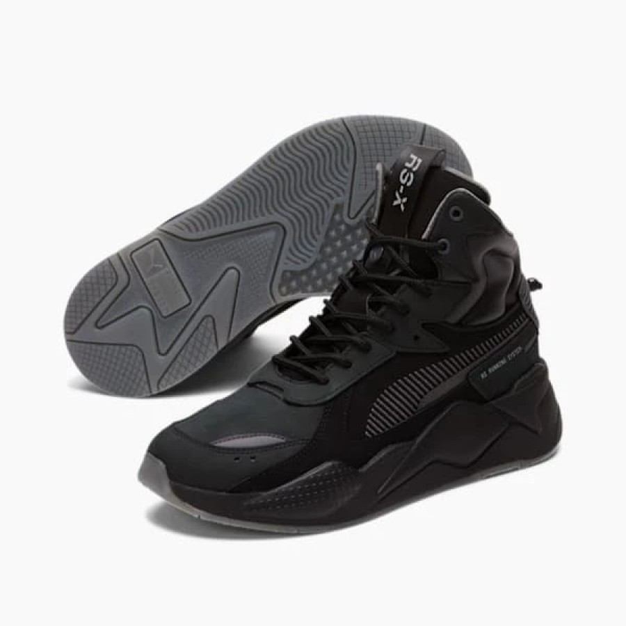 Shoes * | Rs-X Mid Men'S Sneakers Puma Black-Asphalt-Drizzle