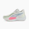 Shoes * | Puma Rise Nitro Men'S Basketball Shoes Glacier Gray-Sunset Pink