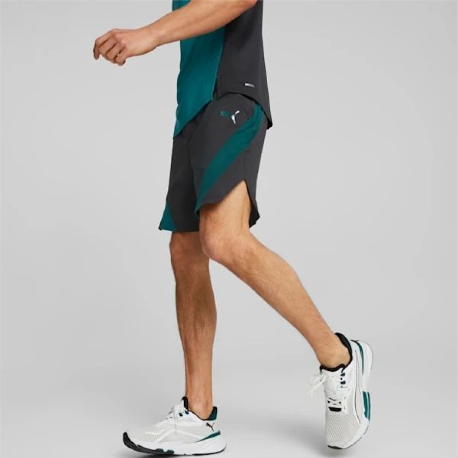 Sports * | Puma Fit Woven 7 Men'S Training Shorts Puma Black-Varsity Green