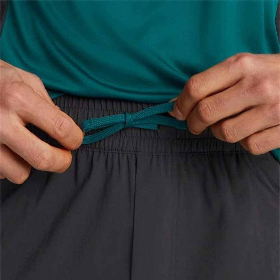 Sports * | Puma Fit Woven 7 Men'S Training Shorts Puma Black-Varsity Green