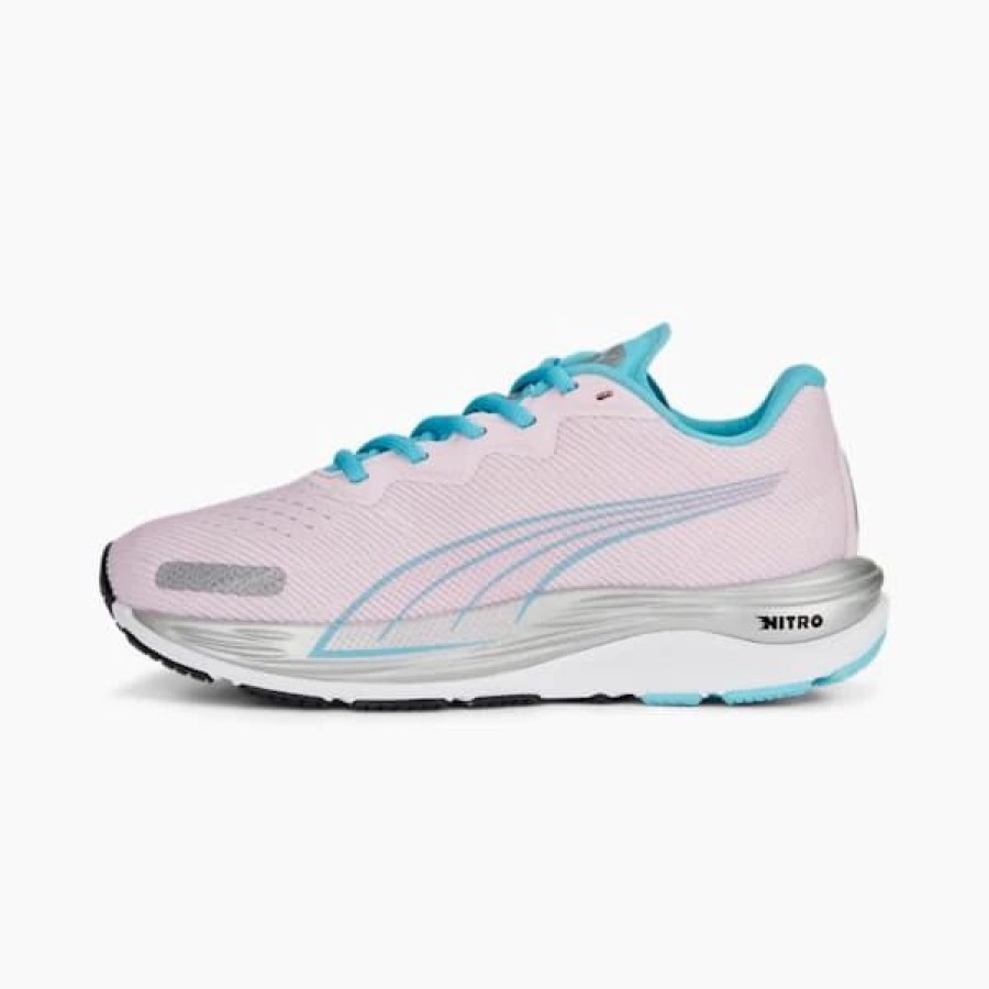 Sport * | Velocity Nitro 2 Big Kids' Running Shoes Pearl Pink-Hero Blue-Puma White