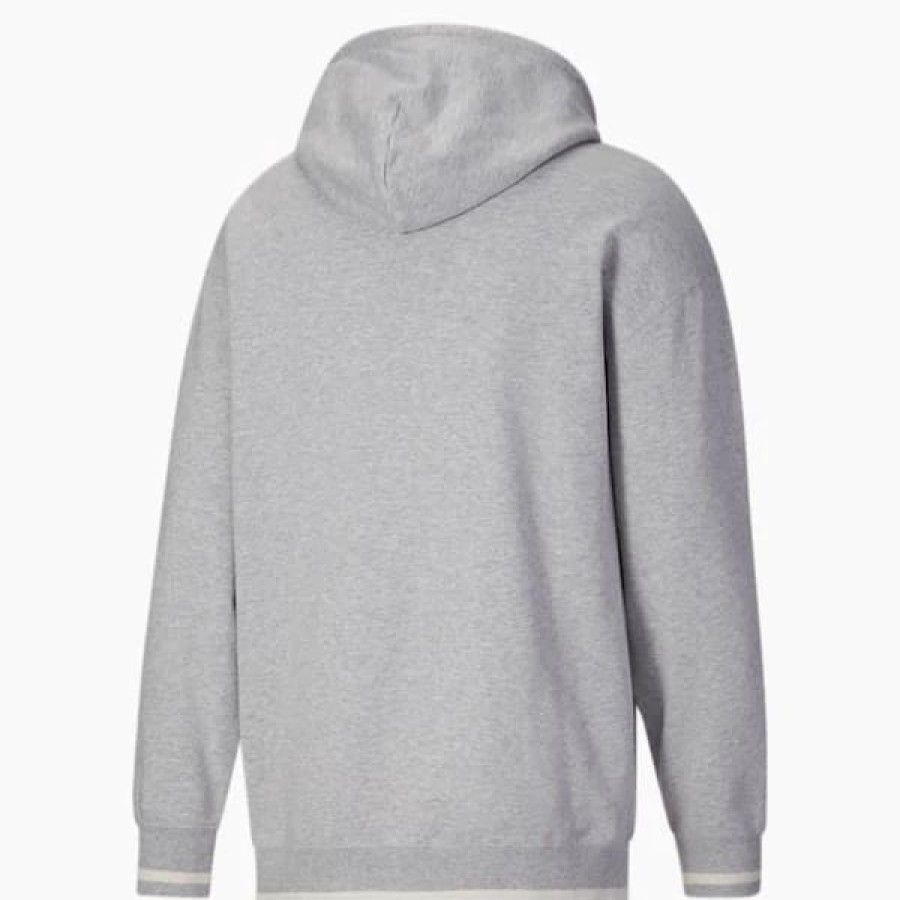 Clothing * | Puma Nyc Men'S Hoodie Light Gray Heather