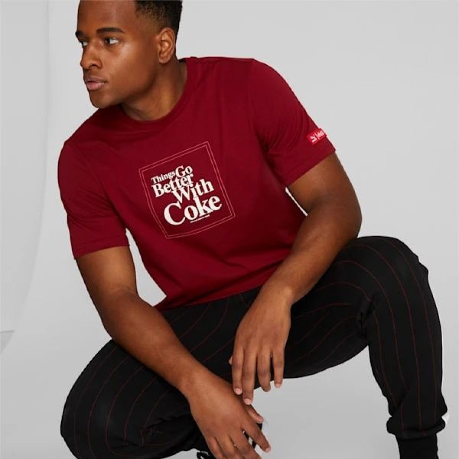 Clothing * | Puma X Coca-Cola Men'S Graphic Tee Intense Red