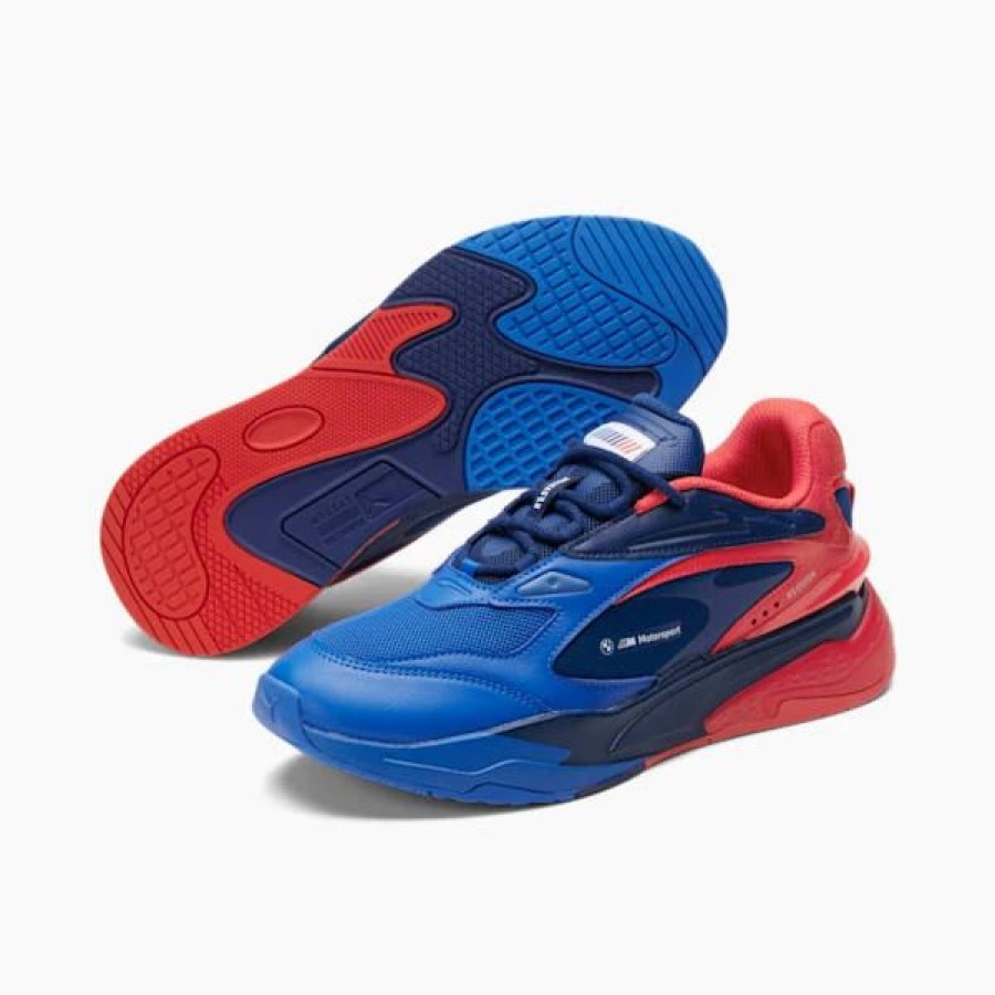 Shoes * | Puma Bmw M Motorsport Rs-Fast Sneakers Strong Blue-Estate Blue-Fiery Red