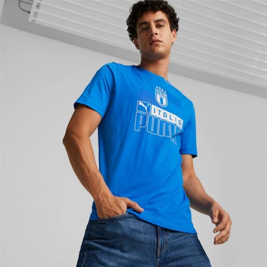 Clothing * | Italy Soccer Ftblcore Men'S Tee Ultra Blue-Puma White