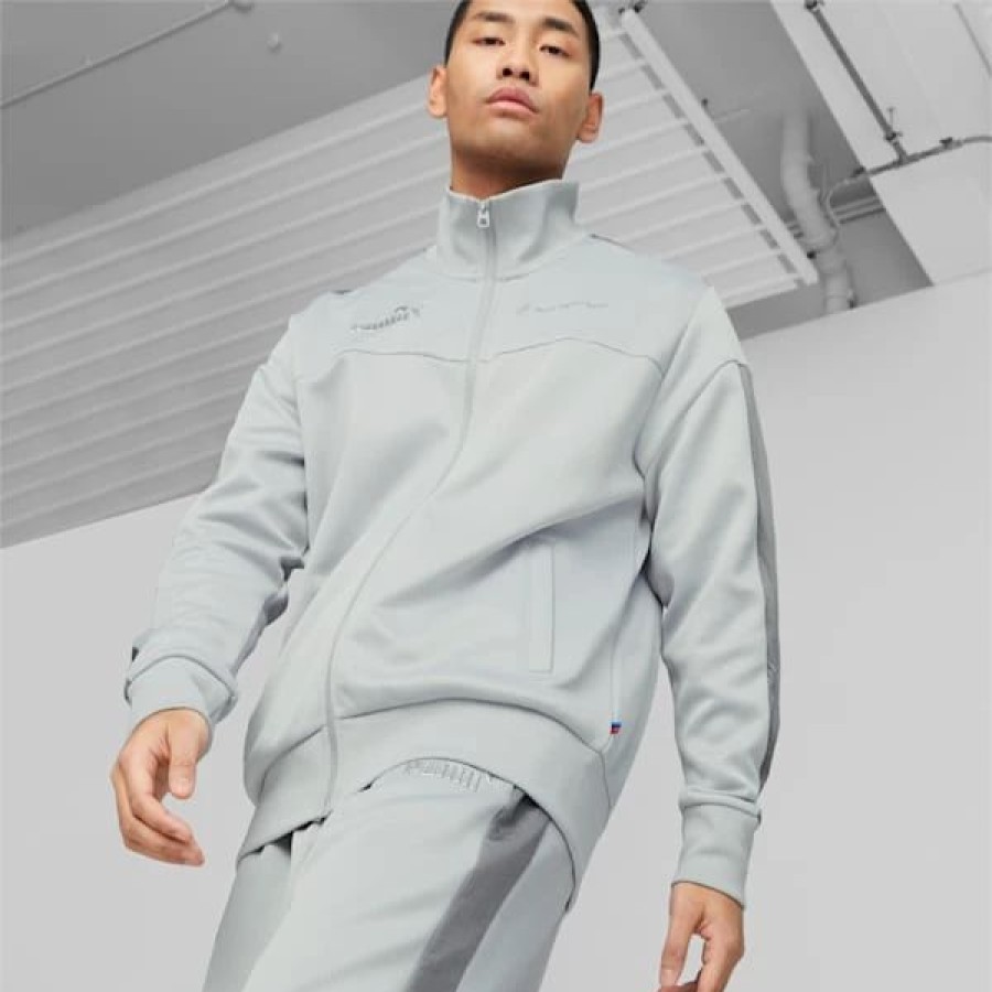 Sports * | Puma Bmw M Motorsport Monochrome Jacket Flat Light Gray