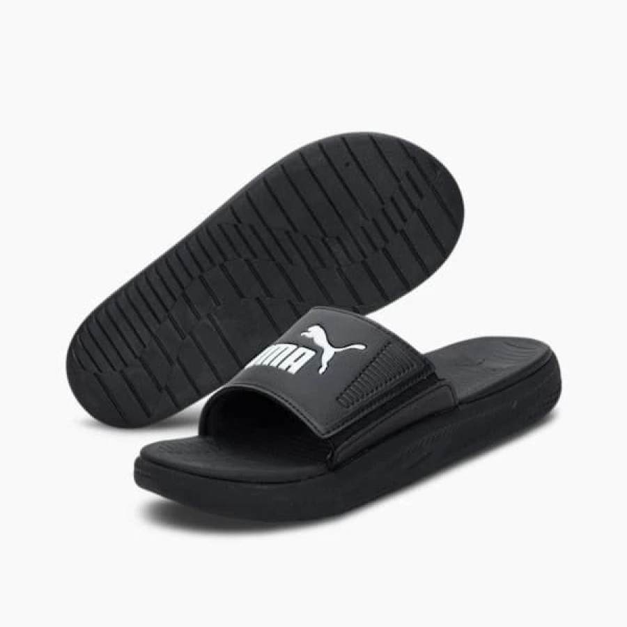 Shoes * | Softride Men'S Slides Puma Black-Puma White-Puma Black