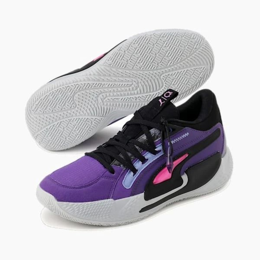 Shoes * | Puma X Final Fantasy Xiv Court Rider Chaos Basketball Sneakers Puma Black-Team Violet : Coming Soon