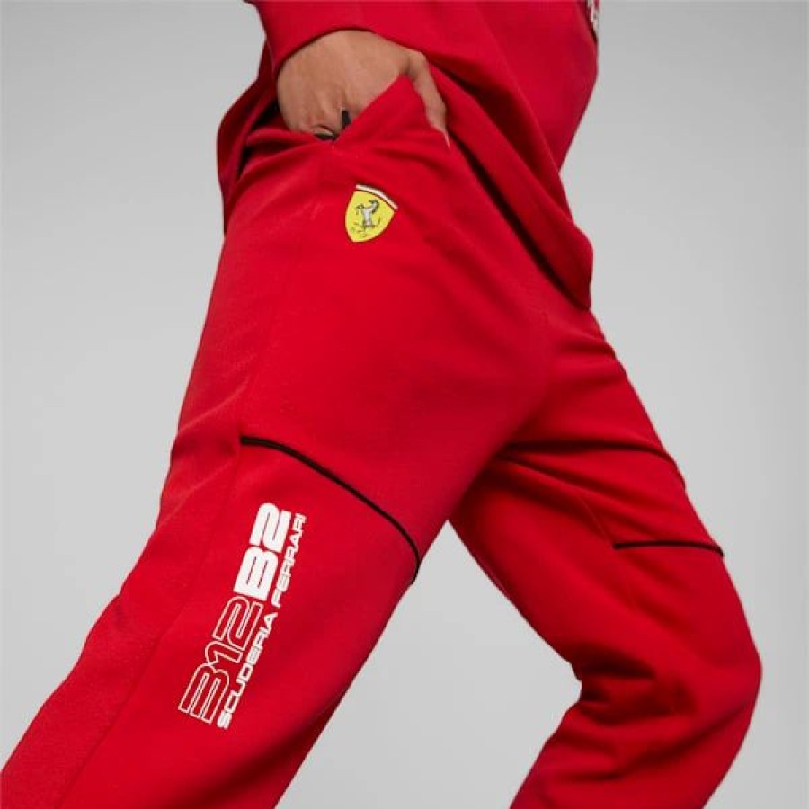 Clothing * | Puma Scuderia Ferrari Race Closed Cuff Men'S Motorsport Sweatpants Rosso Corsa