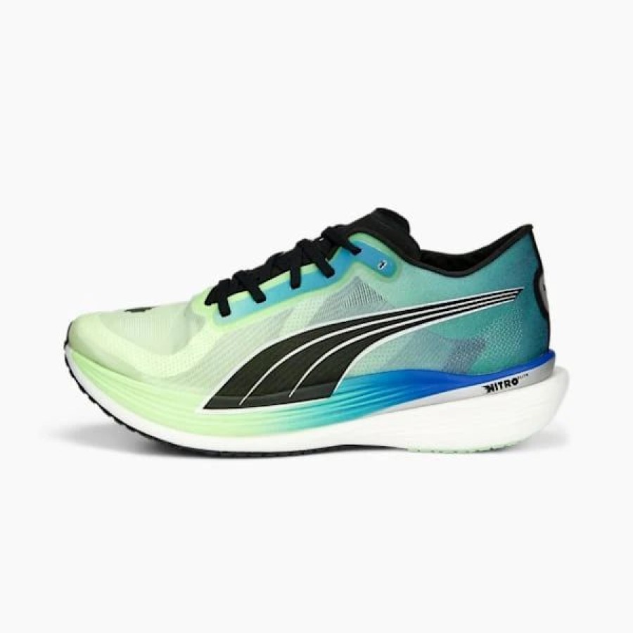 Shoes * | Deviate Nitro Elite 2 Fireglow Men'S Running Shoes Fizzy Lime-Royal Sapphire-Puma Black