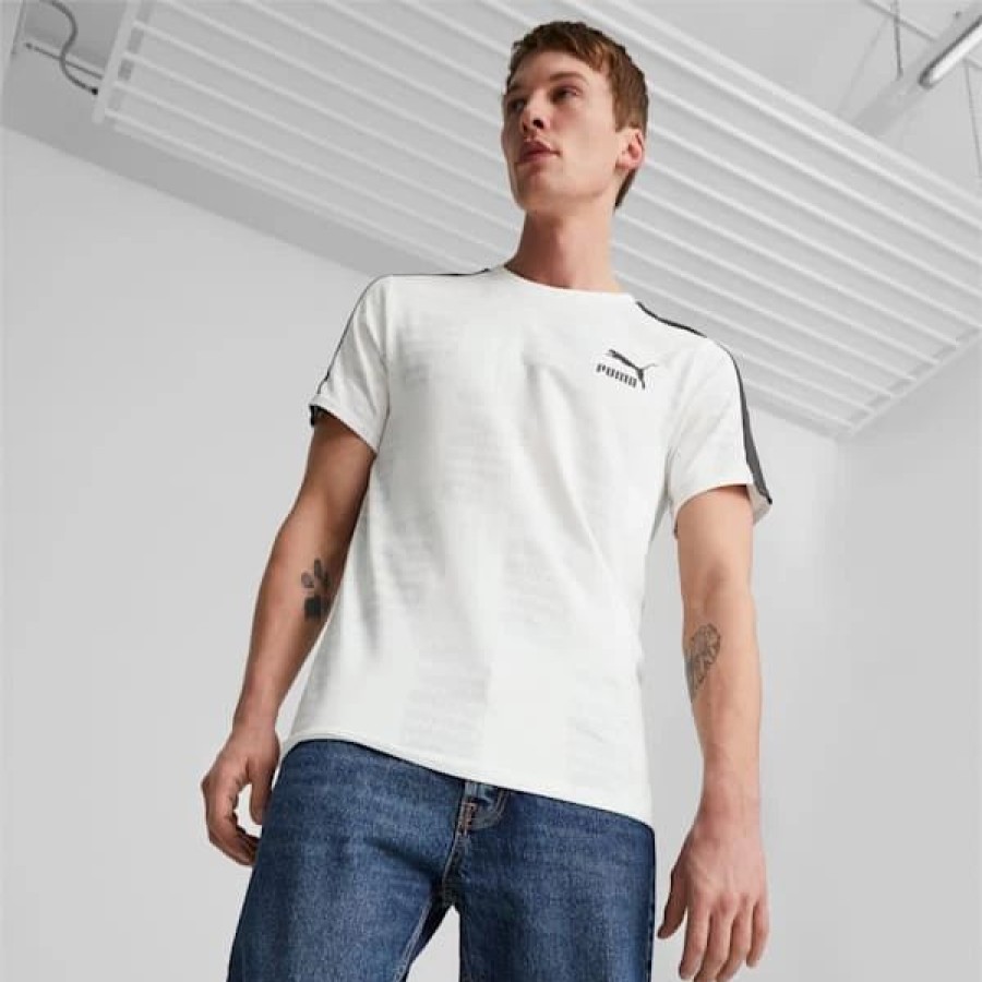 Sports * | T7 Sport Men'S Tee Puma White-Aop