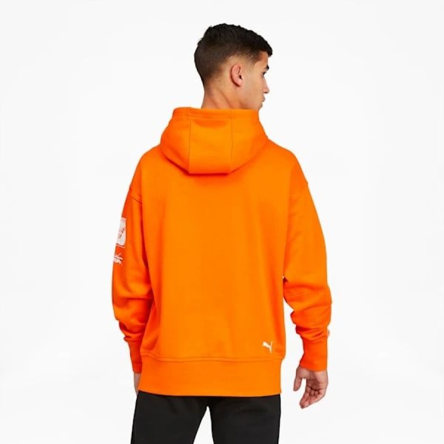 Sports * | Puma Bmw M Motorsport Street Men'S Hoodie Vibrant Orange