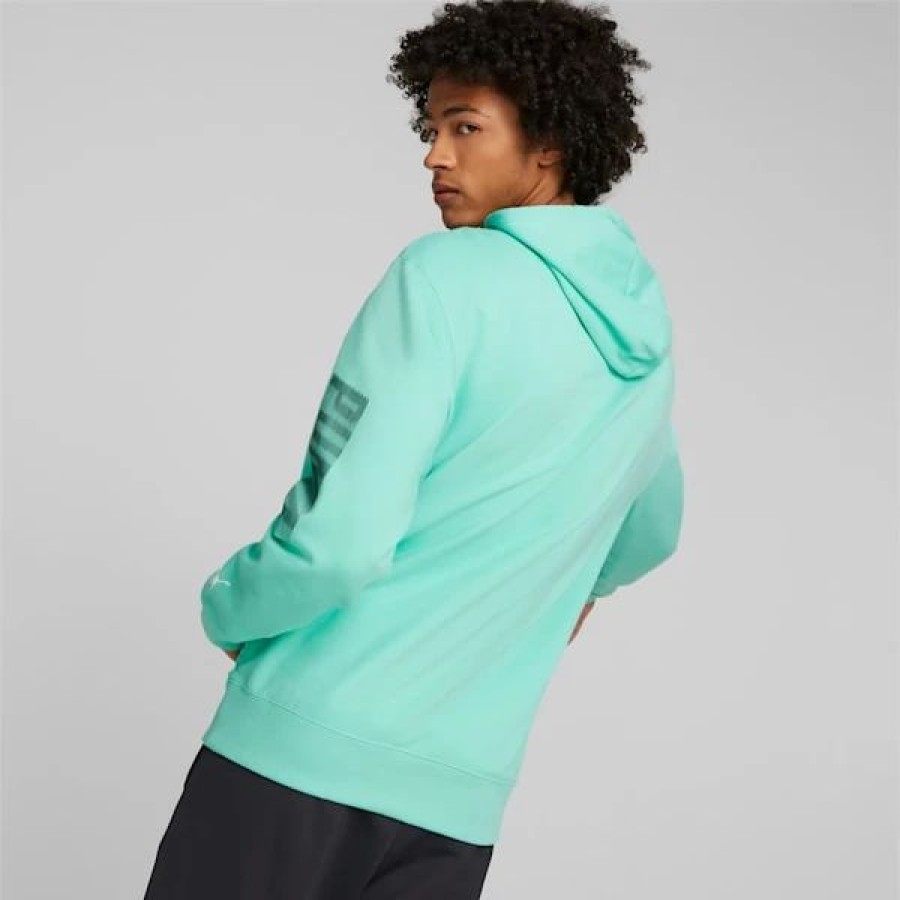 Clothing * | Sportswear By Puma Men'S Hoodie Mint