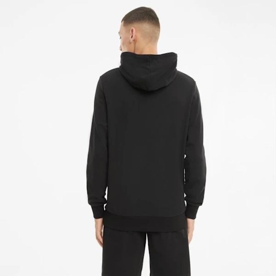 Clothing * | Classics French Terry Logo Men'S Hoodie Puma Black